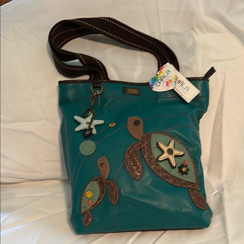 Teal Turtle Design Women's Bag “New”